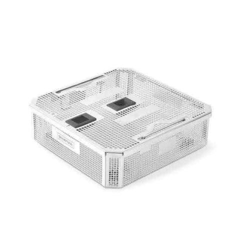Cestello di sterilizzazione per strumenti - 21.12 series - SHARPLINE Surgical Innovations And Technologies - in acciaio inossidabile / perforato / con griglia
