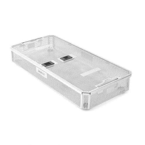 Cestello di sterilizzazione per strumenti - 21.11 series - SHARPLINE Surgical Innovations And Technologies - in acciaio inossidabile / perforato / con griglia