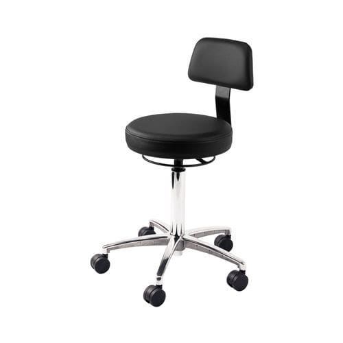Sgabello per struttura sanitaria - Volta - Forme Medical - girevole / con rotelle / con schienale