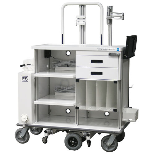 Carrello medico - Featherweight® Motorized Double - PHS West - per endoscopia / di trasporto / con cassetti