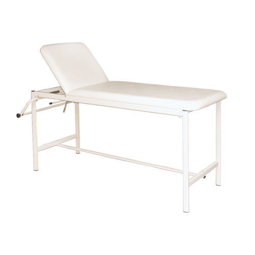 Lettino da visita manuale - MO00107 - CALDARA - ad altezza fissa / a 2 sezioni / bianco