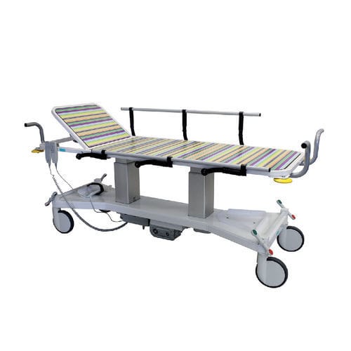 Barella con carrello da trasporto - 3XL SPEED - CALDARA - elettrica / ad altezza regolabile / con schienale regolabile