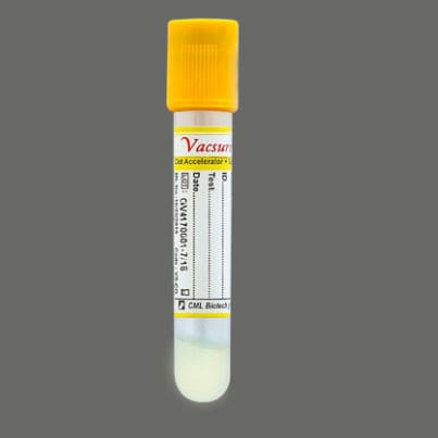 Provetta per prelievi cilindrico - VS-CG	 - CML Biotech - di siero / in PET / per prelievo campioni