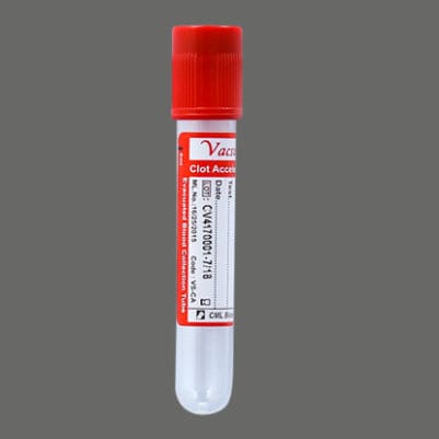 Provetta per prelievi cilindrico - VS-CA	 - CML Biotech - in PET / per prelievo campioni / con attivatore di coagulazione