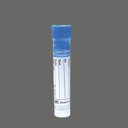 Provetta per prelievi per analisi della coagulazione - SLS-Nac	 - CML Biotech - a fondo piatto / di sangue / con citrato di sodio