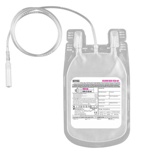 Sacca per sangue semplice - MITRA Industries - CPD / CPDA-1 / in PVC