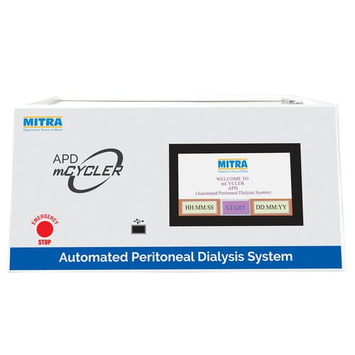 Sistema di dialisi peritoneale per cure domiciliari - APD m.Cycler - MITRA Industries - portatile / con touch screen