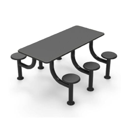 Tavolo da pranzo - Cranium Medical Products - rettangolare / fisso / con sedute integrate