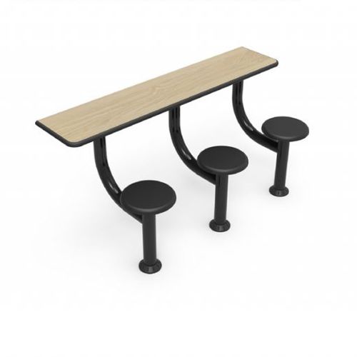Tavolo per sala d'attesa - Cranium Medical Products - rettangolare / a muro / con sedute integrate