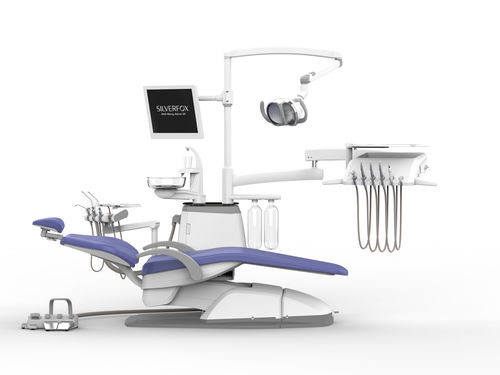 Riunito odontoiatrico con poltrona elettrica - 8000C-SRS0 - Silverfox Corporation Limited - con portastrumenti / con illuminazione