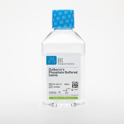 Reagente DPBS - 02-020-1A	 - Biological Industries - in soluzione / per coltura cellulare / liquido