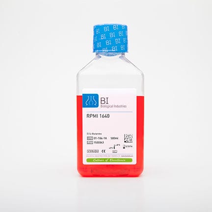 Mezzo RPMI 1640 - 01-104-1A - Biological Industries - per coltura cellulare / di campioni di sangue / liquido