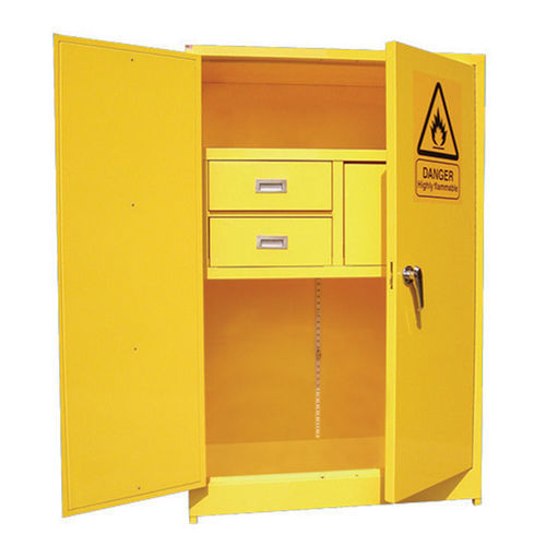 Armadio per liquidi infiammabili - MGR-3454 - Tech-Lab Scientific Sdn Bhd - da laboratorio / con cassetti / giallo
