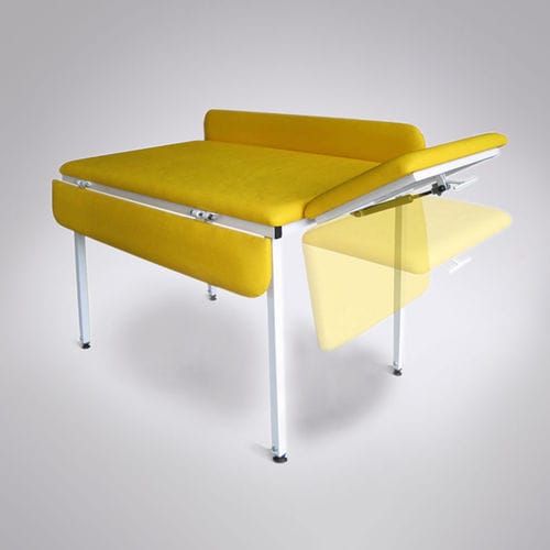 Lettino da visita pediatrico - 3200 - Equa OÜ - manuale / ad altezza fissa / a 2 sezioni
