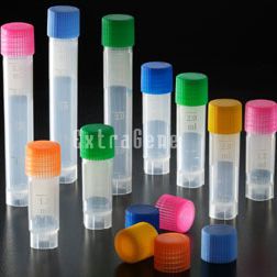 Criotubo da laboratorio - CR-1.2EA,CR-4.0EA-S	 - ExtraGene,Inc. - a fondo piatto / in polipropilene / per microcentrifuga