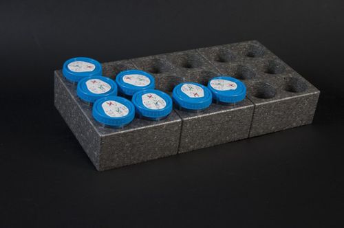 Rack da laboratorio per provette - PU18 - M.&G. INTL srl - per provette per prelievi ematici / in polipropilene