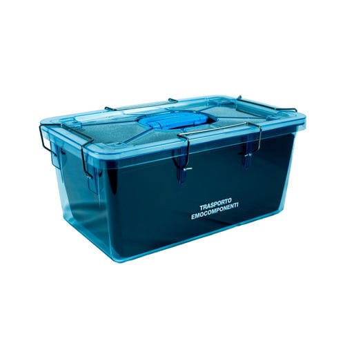 Contenitore di trasporto - EMO 03M - M.&G. INTL srl - per sacca di plasma / in polietilene / impilabile