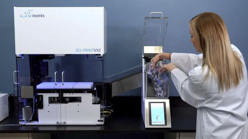 Etichettatrice per tubi da laboratorio - VXi - Scinomix, Inc - automatica / di codici a barre