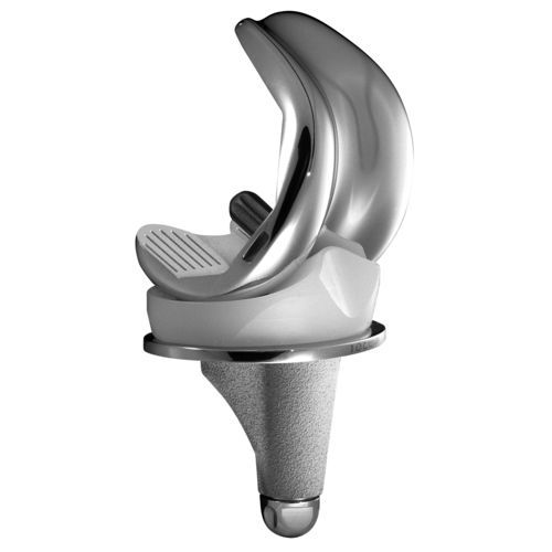 Protesi di ginocchio tricompartimentale - SCORE® - Amplitude Surgical - a piatto mobile / cementata o non cementata