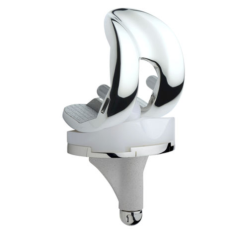 Protesi di ginocchio tricompartimentale - ANATOMIC® - Amplitude Surgical - a scivolamento postero-stabilizzata / a piatto fisso / cementata o non cementata