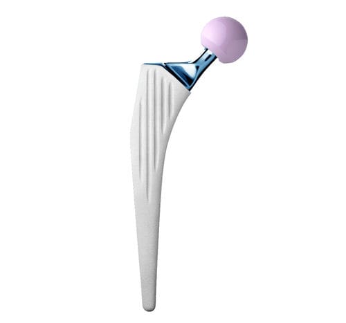 Stelo femorale non cementato - INTEGRALE® - Amplitude Surgical - destro / sinistro