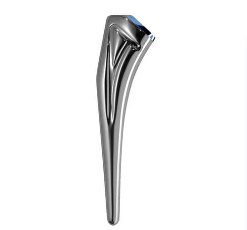 Stelo femorale cementato - ACOR® - Amplitude Surgical - destro / sinistro