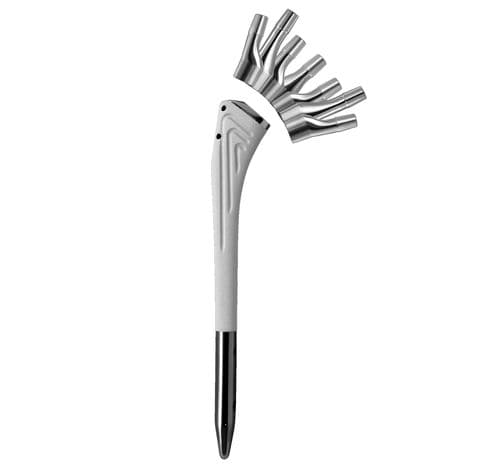 Stelo femorale di revisione - OPTIMAL® - Amplitude Surgical - non cementato / destro / sinistro