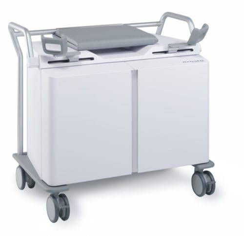 Carrello per cure ginecologiche - GynoCart™ - RetroFit Medical - con ripiano / con piano di appoggio / a doppia porta