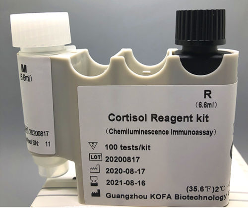 Kit di reagenti per cortisolo - Guangzhou KOFA Biotechnology Co.,Ltd. - in soluzione / per immunoanalisi / liquido