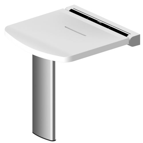 Sedile per doccia senza schienale - 02801BK-LS - AKW Medicare - pieghevole / a muro