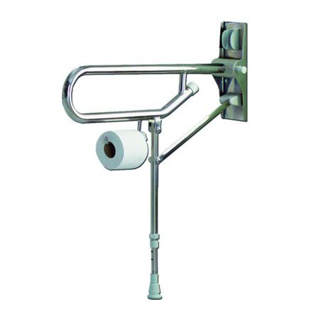 Barra di appoggio per stanza da bagno - 01830 series - AKW Medicare - per WC / ribaltabile