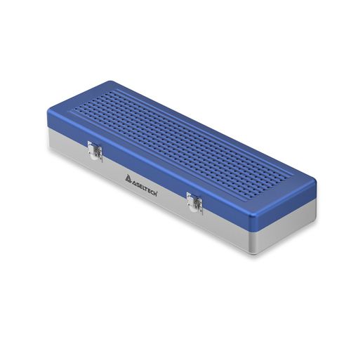 Contenitore di sterilizzazione per strumenti - Implant Model - Asel Medikal - per strumenti ortopedici / con filtro / in alluminio anodizzato