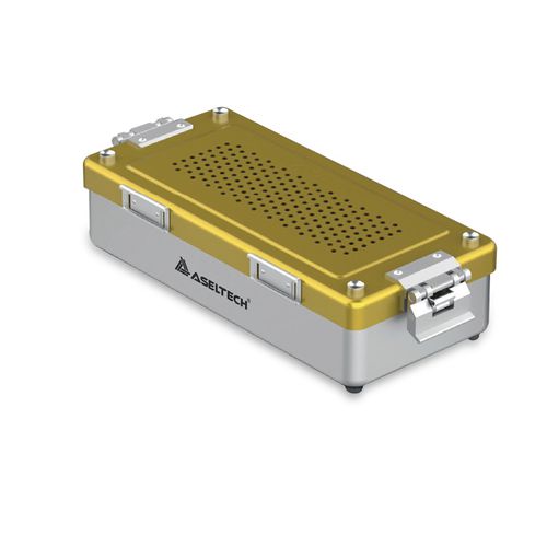Contenitore di sterilizzazione per strumenti - Mini Model - Asel Medikal - con filtro / in alluminio anodizzato / in alluminio