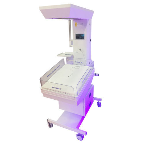 Tavolo di rianimazione neonatale con lampada per fototerapia - ST 5000 RL - Tali Medical - su rotelle / con timer APGAR