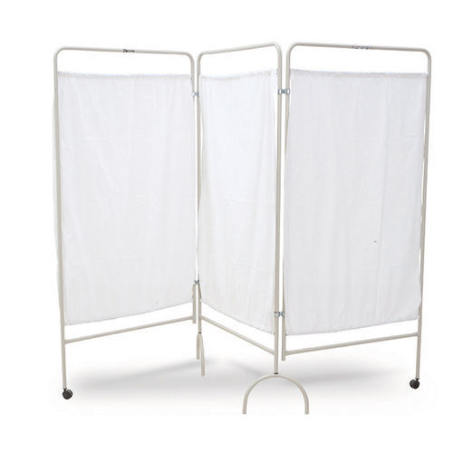 Paravento medicale pieghevole - SC 01 M - Tali Medical - con rotelle / 3 pannelli / con tendina