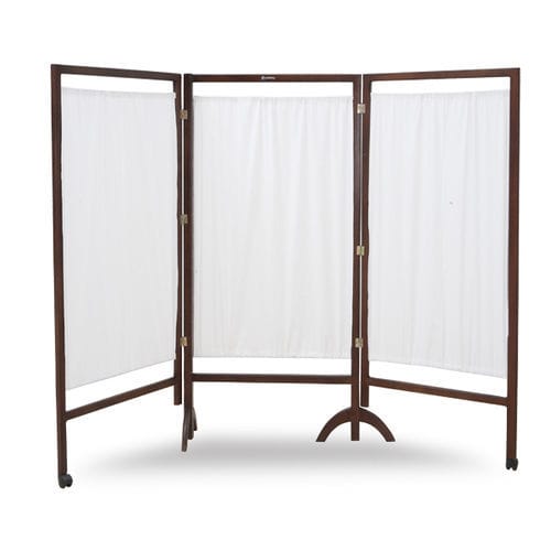 Paravento medicale pieghevole - SC 01W - Tali Medical - mobile / 3 pannelli / con tendina