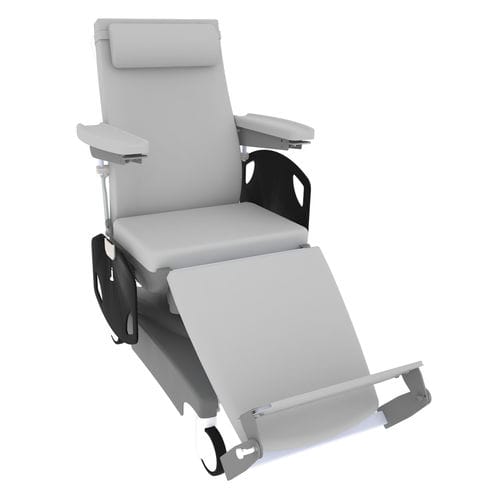 Poltrona per emodialisi manuale - 6DLS44 - HNT Medical - a 3 sezioni / ad altezza regolabile / con rotelle