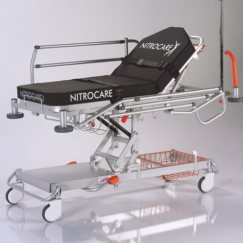 Barella con carrello di emergenza - 600051 - HNT Medical - passamalati / di trasferimento / idraulica