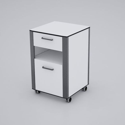 Comodino con rotelle - 6BST05 - HNT Medical - con cassetti