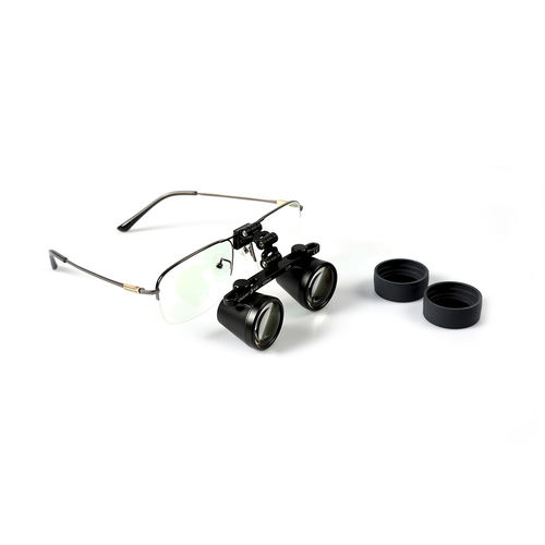 Occhiali binoculari con montatura - Titanium  - Chamfond Biotech - con sistema ribaltabile