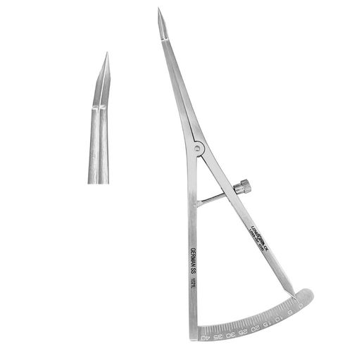 Calibro a corsoio odontoiatrico - LD23-107 - Lenox Instrumentation - di Castroviejo / curvo