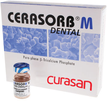 Sostituto osseo sintetico - Cerasorb&reg; M - Curasan - per chirurgia dentale / polvere