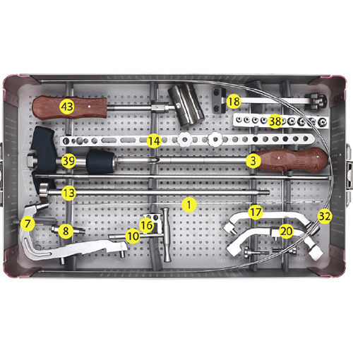 Strumentario chirurgico per frattura della tibia - 1200-09 - Orthopromed