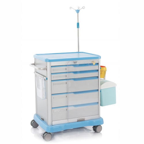 Carrello medico - W3703 - Sichuan Yufeng Medical Equipment Co., Ltd. - ospedaliero / di emergenza / per terapia intensiva