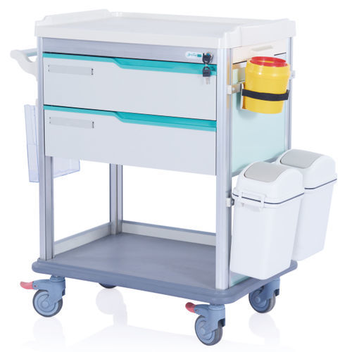 Carrello medico - W3902 - Sichuan Yufeng Medical Equipment Co., Ltd. - ospedaliero / per farmaci / portarifiuti