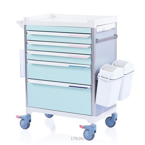 Carrello medico - W3922 - Sichuan Yufeng Medical Equipment Co., Ltd. - ospedaliero / per farmaci / portarifiuti