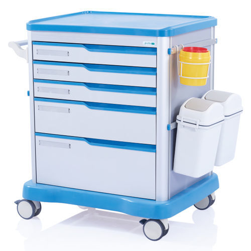 Carrello medico - W3706 - Sichuan Yufeng Medical Equipment Co., Ltd. - per uso generale / portarifiuti / per trattamenti