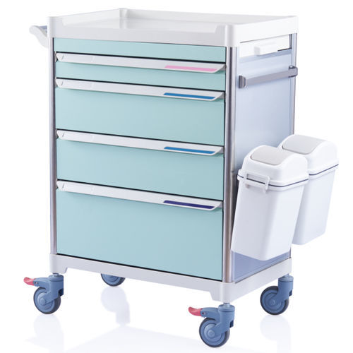 Carrello medico - W3923 - Sichuan Yufeng Medical Equipment Co., Ltd. - per farmaci / portarifiuti / di distribuzione di farmaci
