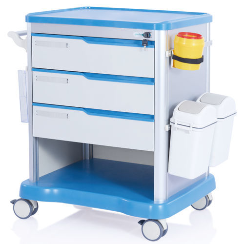 Carrello medico - W3707 - Sichuan Yufeng Medical Equipment Co., Ltd. - per uso generale / portarifiuti / per trattamenti