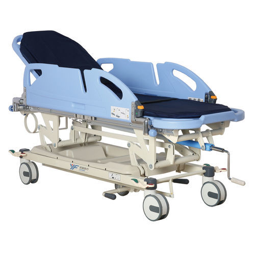 Barella con carrello passamalati - J3706 - Sichuan Yufeng Medical Equipment Co., Ltd. - per diagnostica per immagini / per blocco operatorio / di trasferimento